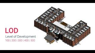 BIM Level of Development Explained  LOD 100 200 300 350 400 500  Video