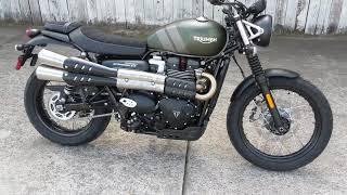 2022 Triumph Street Scrambler Matt Khaki