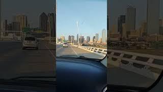 Margaret Hunt Hill Bridge Dallas, TX #dallas #travel #bridge #vacation #views #trips #skies #skyline