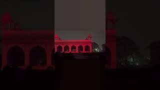 As sun sets over Delhi,night view of Red Fort,UNESCO world heritage site becomes more enchanting…