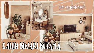 SALON DUVARIMI BOYADIM! Cozy / Bohem / Dekorasyon Fikirleri - Ersin Dogan Home