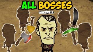 Defeating ALL Bosses as Maxwell (Pre-Rework)