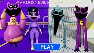 CATNAP GIRL BARRY VS CATNAP BARRY'S PRISON RUN! SCARY OBBY Full Gameplay #roblox