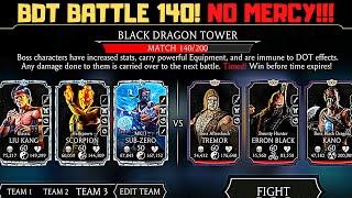 MK Mobile: Black Dragon Tower Battle 140! NO MERCY!!!