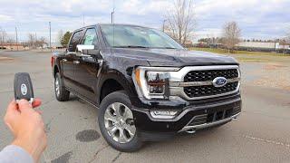 2021 Ford F150 Platinum FX4: Start Up, Walkaround, Test Drive and Review