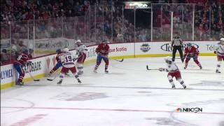 Dustin Tokarski stops Carl Hagelin shot with shaft of stick