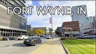 Indianapolis Walking Tour, USA: Exploring Downtown Fort Wayne - 4K