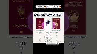 Romania  vs Macedonia  passport #abhisheshpundir #Romania #Macedonia