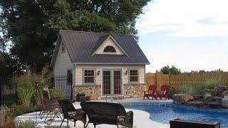 Pool House Brings Family Together in Middletown, MD | Homestead Structures Heritage Pool House