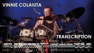 Drum Solo Transcription – Vinnie Colaiuta w/Jeff Beck, Live at Ronnie Scott's