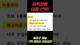 [주식] 하락장...어떻게 대응할지 아직도 모르신다면 꼭 보세요