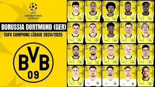 Borussia Dortmund Squad For UEFA Champions League 2024/2025 | UEFA Champions League Teams 2024/2025