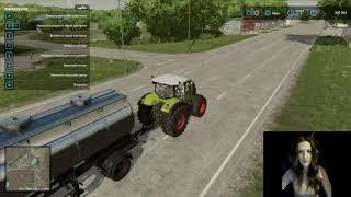 Стрим. Farming Simulator 22 #1. Субботний агрофитнес.