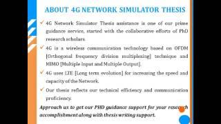 4G NETWORK SIMULATOR THESIS