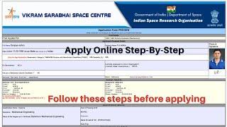 How to apply VSSC Technician B,  Technical Assistant Online Form Step By Step | आवेदन कैसे करें VSSC