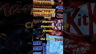 Top Ten most popular chocolate brands in the world #choclate #brands #world #shortsvideo #shortsfeed