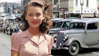 Forties Fashions - Everyday Women's Clothing in 1940s USA [COLORIZED]