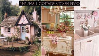 HomeTour Romantic Pink Small Kitchen Ideas Shabby Chic-Inspired | Small kitchen decorating ideas