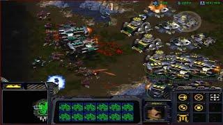 StarCraft: Brood War - 1 Terran vs 3 Zerg/3 Protoss/1 Terran (vs 7 computers ) Map: Big Game Hunters