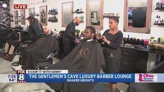 Kenny's getting pampered at The Gentlemen's Cave Luxury Barber Lounge