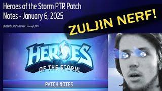 ZUL'JIN NERFED! - Heroes of the storm PTR Patch January 6 2025