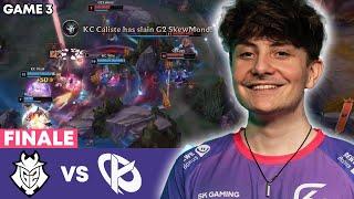 G2 GEHT UNTER! | G2 vs KC | LEC FINALE Game 3