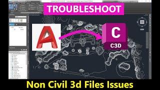 1.4 Best Practices for Receiving Non Civil 3d Drawing | How to Work with Non Civil 3d File