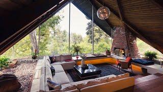 Inside an Abstract A-Frame Home in the Woods | Unique Spaces | Architectural Digest