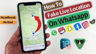 How To Fake Live Location on WhatsApp on iOS 18 & Android 15 2024 | No jailbreak&root