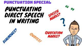  Punctuating Direct Speech - Primary English   in 4 MINUTES | Improving Writing | SATs | IELTS