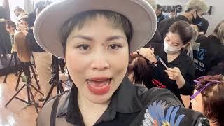 Livestream dạy cắt tóc tém tại Dung Trần Hair Academy