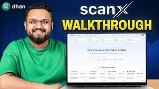 Introducing ScanX - Stock Screening & Market Research Tool Explained in Hindi | Dhan