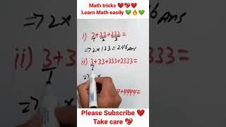 math shorts | how to be smart | Mr respect short #shorts #fraction #maths