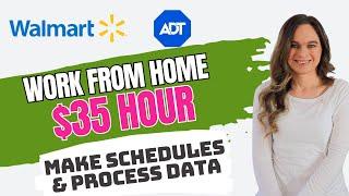 Walmart Hiring $19 - $35 Hour Remote Work From Home Job | Process Data For ADT & More | No Degree