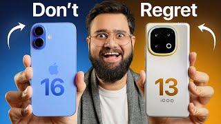 iQOO 13 vs iPhone 16 Full Comparison  Camera, Display & More