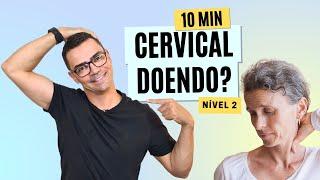 Melhores ALONGAMENTOS para CERVICAL | Nível 2 | Alongamento para o Pescoço | Exercícios para Idosos