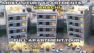 FULL APARTMENT TOUR | Luxury Apartments in Karachi | 4 Bed DD | Precision Builders