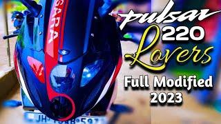 Pulsar 220f lovers Don't miss this video ️ Pulsar 220 full modified 2023 ️ #pulsar220f #trending