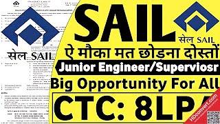 SAIL Junior Engineer Notification OUT SAIL Vacancy 2023| SAIL Job Vacancy 2023| SAIL 2023|