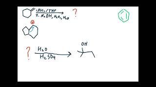 Hydration, Oxymercuration, Hydroboration-Oxidation: Organic Chemistry PRACTICE PROBLEMS