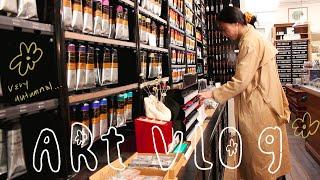 art vlog  art supply store, antique shop, procreate, etc.