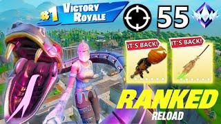 RANKED Zero Build OG Fortnite Reload | High Kill Gameplay | Keyboard | And Mouse | 55 Kills