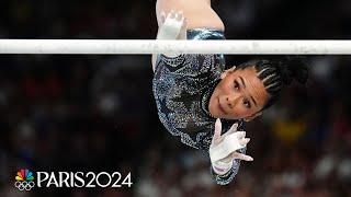 Suni Lee COMES UP CLUTCH after shaky start in qualifications | Paris Olympics | NBC Sports