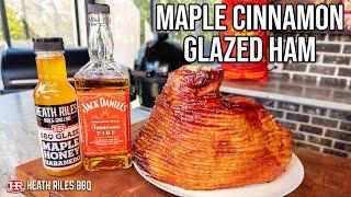 Double-Smoked Maple Cinnamon Glazed Ham | Heath Riles BBQ