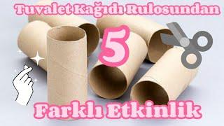 Activities From Toilet Paper Roll | 5 Easy Activities | Recycling | What is Made of a Roll