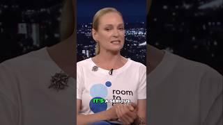 "She Spoke for Every Mom  Uma Thurman’s Powerful Words"  #uma #umathurman #thetonightshow