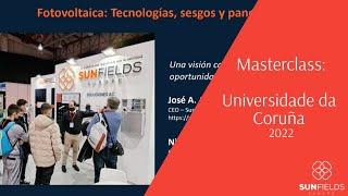 Masterclass SunFields en la Universidade da Coruña 2022