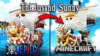 I recreated The THOUSAND SUNNY from One Piece in Minecraft