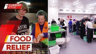 Charity mega merger creates largest food relief kitchen in Australian history | A Current Affair