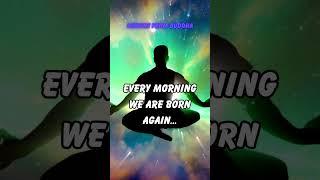 Every Morning, We Are Born Again | Buddha Quote